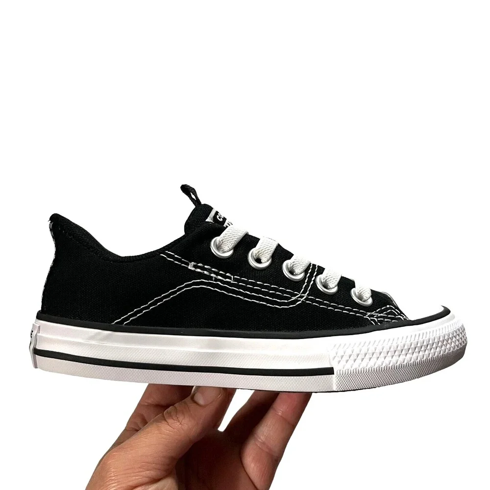 Converse Chuck Taylor All Star Rave Girls Boys Slip-on Sneakers Size‎ 12 Black
